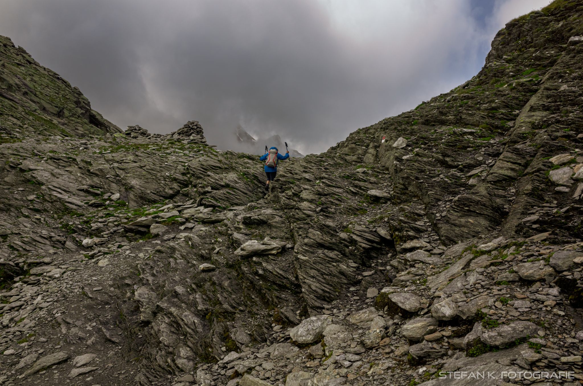Die letzten Meter zum Spronser Joch